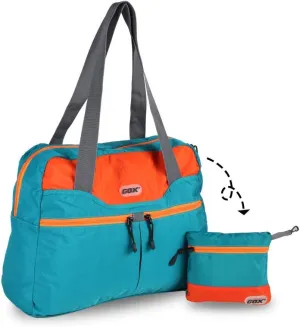 GOX Foldable Bags for Travel Duffel Bag Packable Tote Bag Carry on Luggage Weekender Overnight Bag for Women (Turquoise)