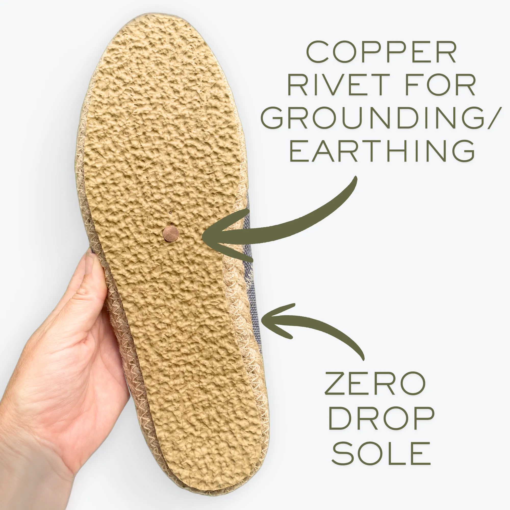 GROUNDING - Denim Blue -Slip Ons