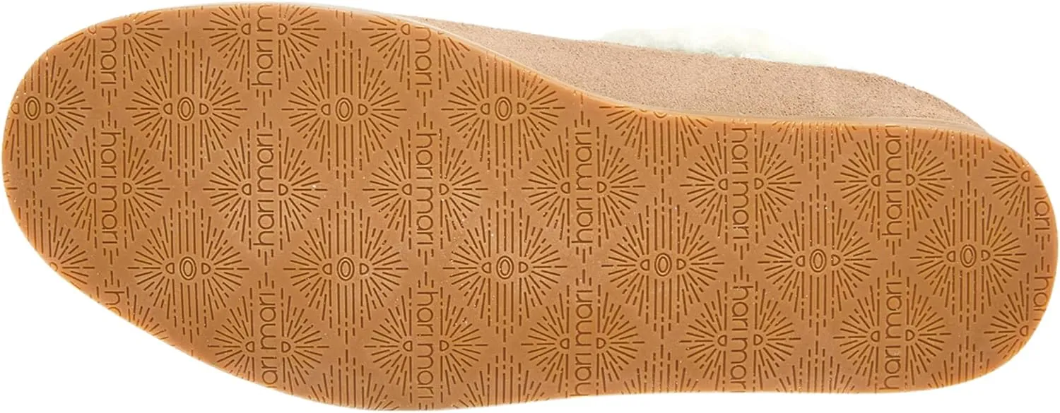 Hari Mari- Tia- Women’s Premium Slide On Suede Leather Mule with Shearling Lining- Soft Squeeze Comfortable Footbeds, Treated Leather, and Rubber Outsoles