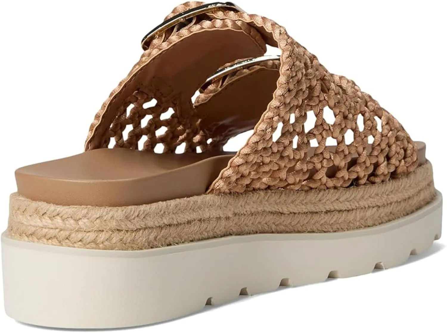 heelchic Platform Sandals Women, Chunky Platform Wedges with Arch Support, Big Buckle Casual Open Toe Slide Sandals