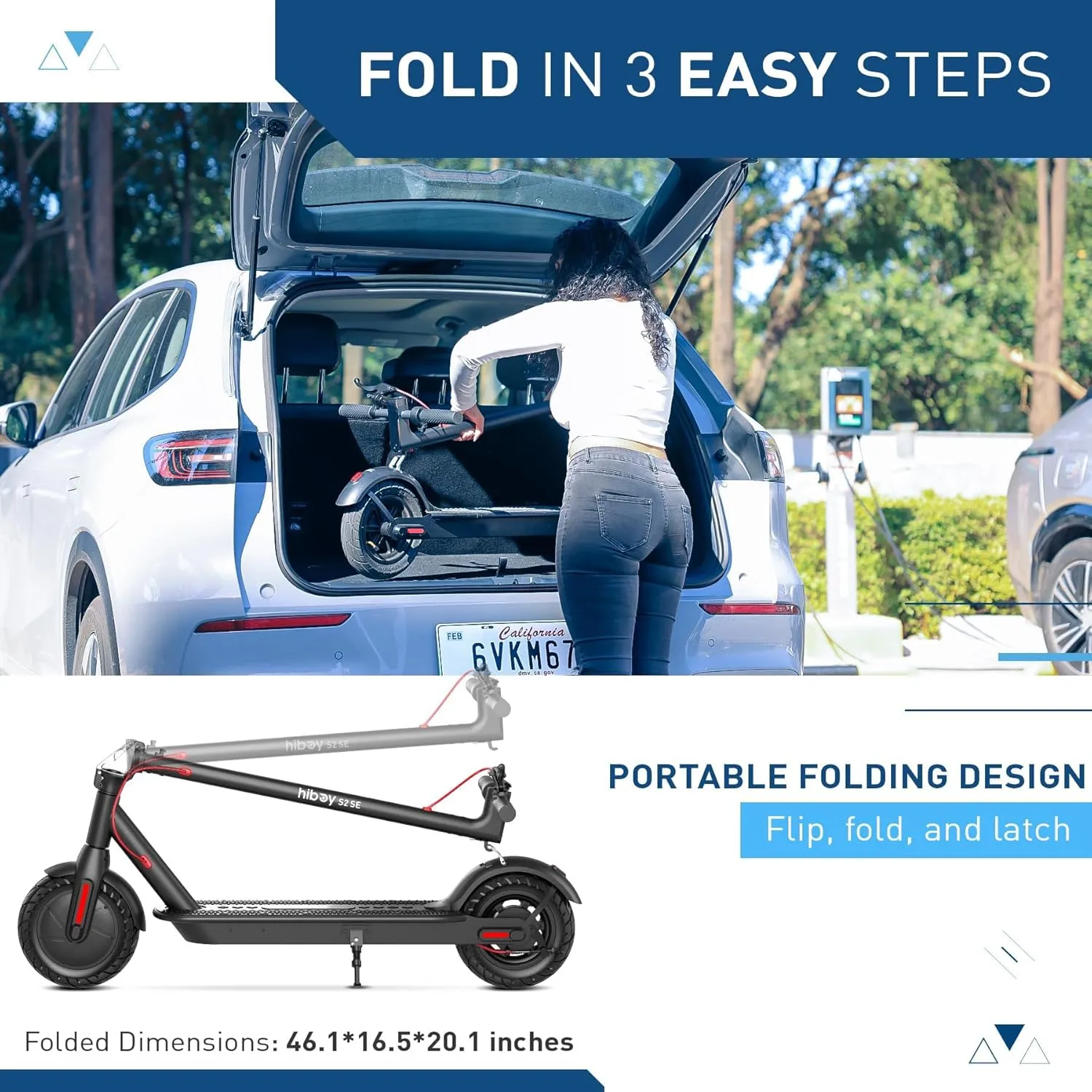 Hiboy Electric Scooter, Powerful 350W-500W Motor, 9"-10" Tires, 19 MPH Top Speed, Long Range 17–25 Miles, Foldable Commuter Electric Scooter for Adults with Dual Braking System