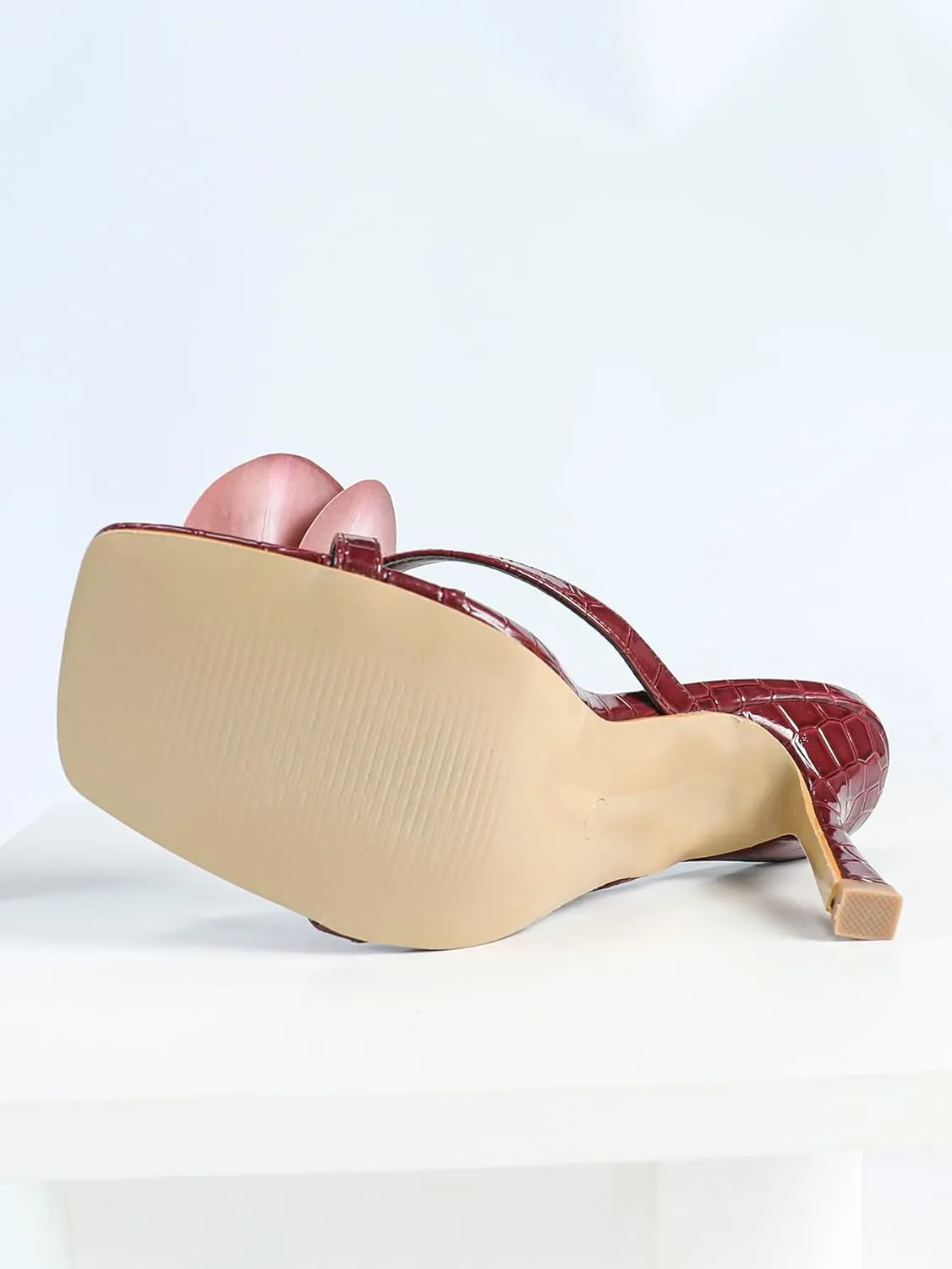 High Heel Sandals for Women – Strappy Spring Heels with Floral Toe Detail for Women, Elegant Party & Casual Shoes for Summer