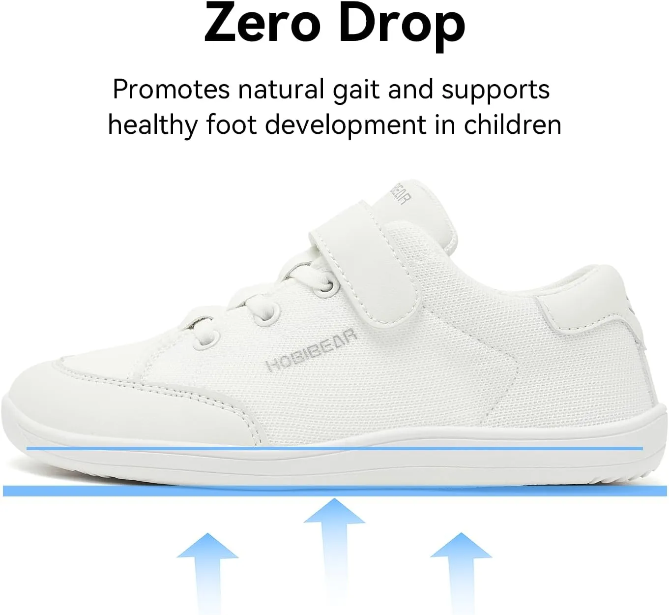 HOBIBEAR Kids Barefoot Shoes Wide Toe Box Zero Drop for Toddler Little Big Kid Boys Girls Walking Sneaker