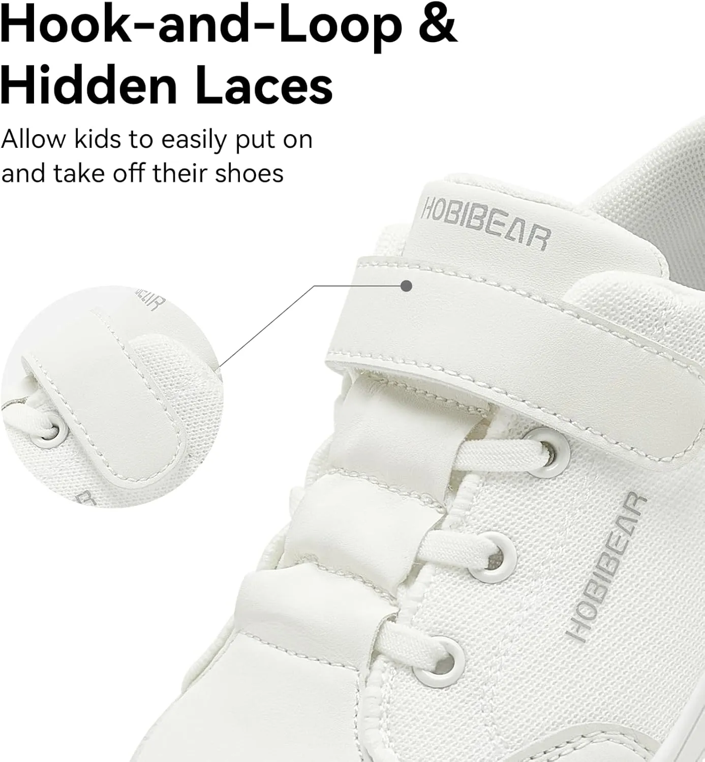 HOBIBEAR Kids Barefoot Shoes Wide Toe Box Zero Drop for Toddler Little Big Kid Boys Girls Walking Sneaker