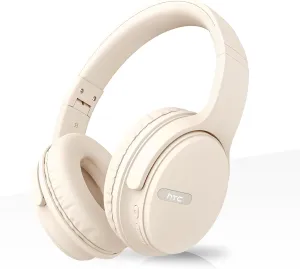 HTC Wireless Headphones Bluetooth 5.3 Earphone, Over Ear Bluetooth Headphones with Built-in Mic - 40Hours Playtime, Foldable Stereo Wireless Headset for Call Noise Cancellation, Travel, Home, Office