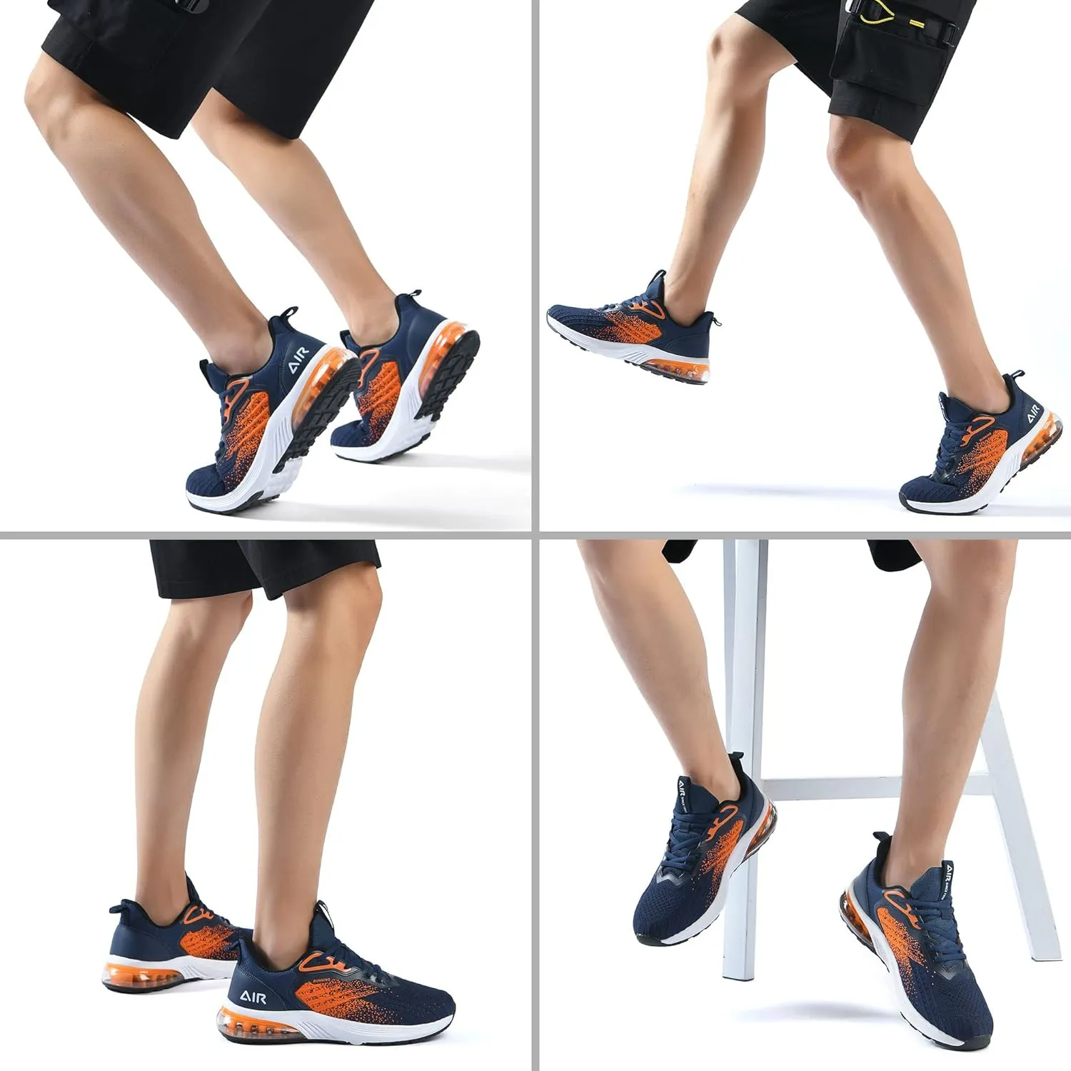 IIV Mens Running Shoes Casual Tennis Walking Athletic Gym Slip On Sneakers