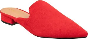 ILLUDE Women's Flat Mules Pointed Toe Backless Slip on Slides Loafer Shoes