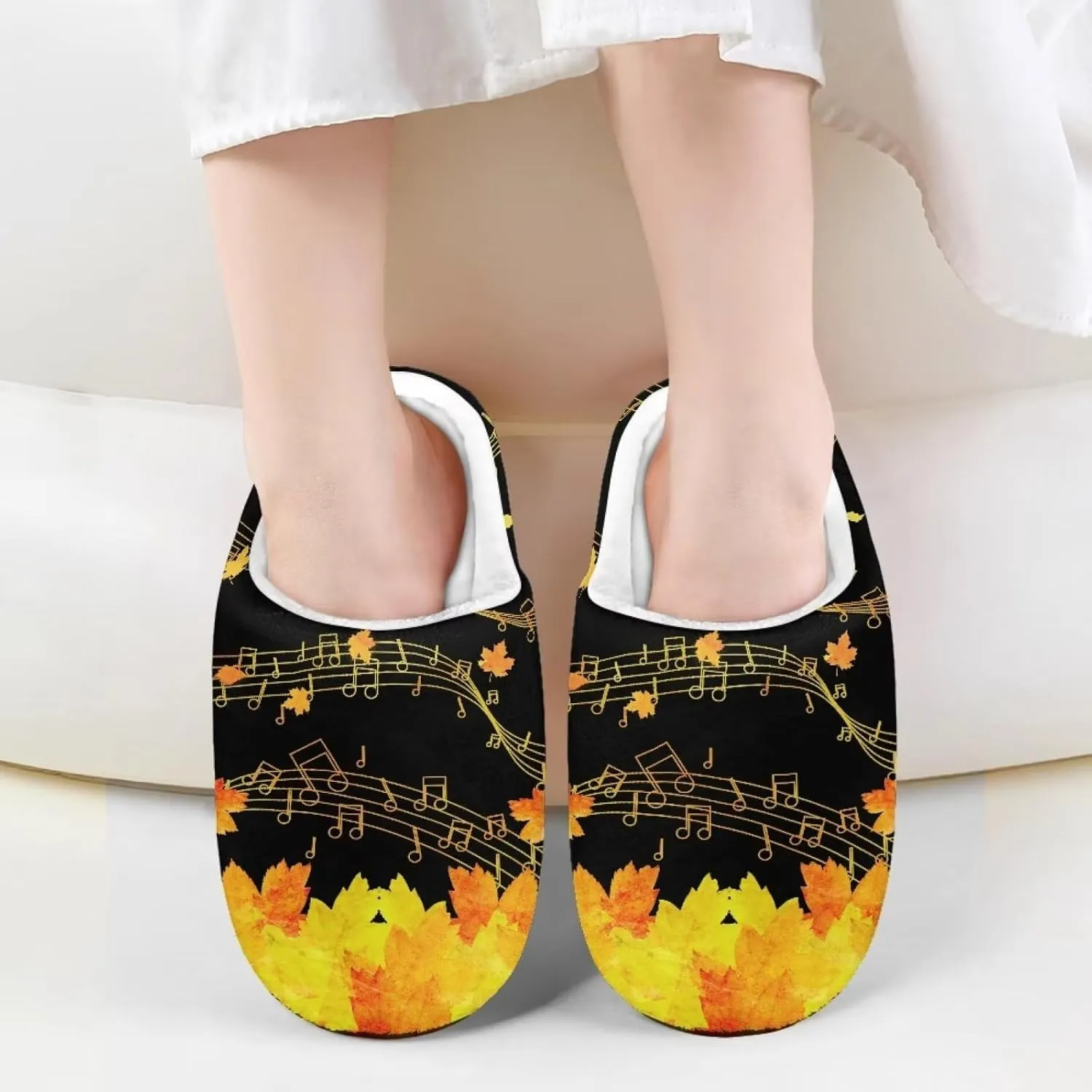 INSTANTARTS Girls Slippers Slip-on Lightweight Soft House Slipper Non-slip Breathable Fuzzy Fluffy Bedroom Flats