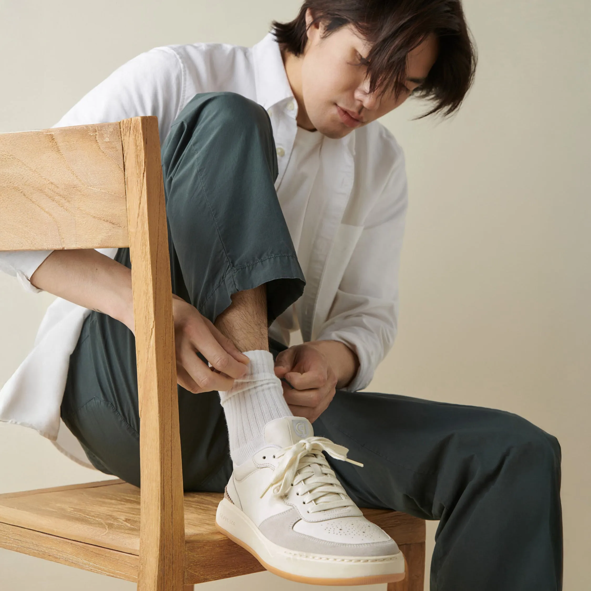 Ivory Grandprø Crossover Sneaker - Cole Haan