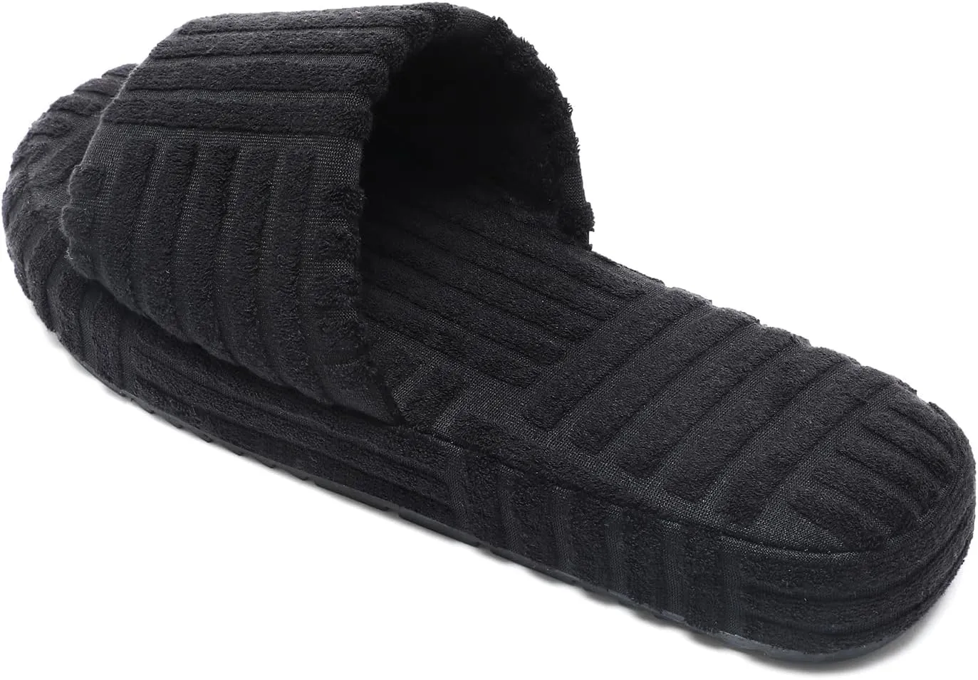 Jakcuz Womens Terry Towelling Slides Sandals Girls ladies Fashion Slip On House Shoes Slippers Platform Open Toe Multicolor Cute