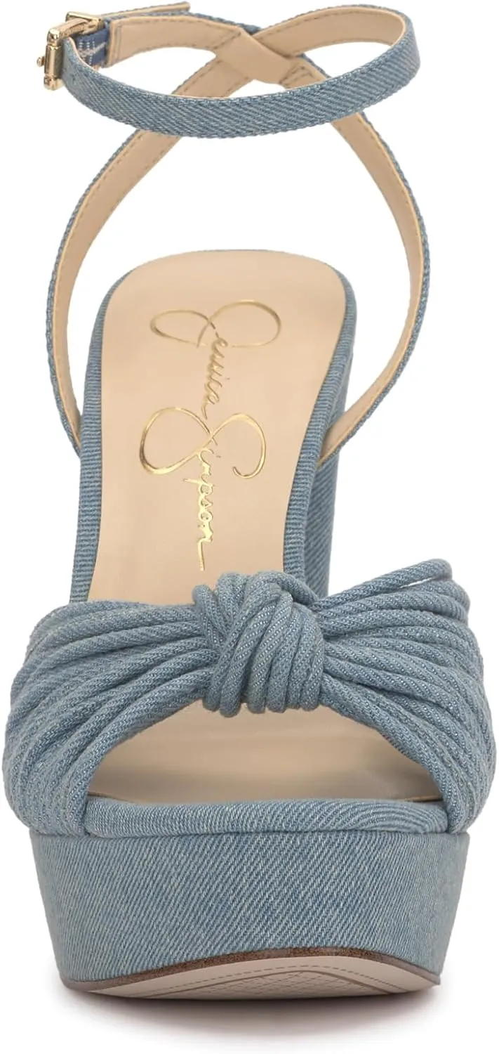 Jessica Simpson Womens Block Heel Ankle Strap