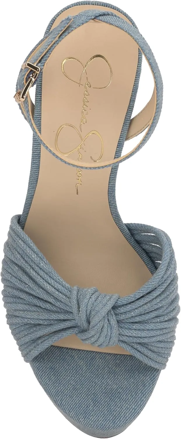 Jessica Simpson Womens Block Heel Ankle Strap