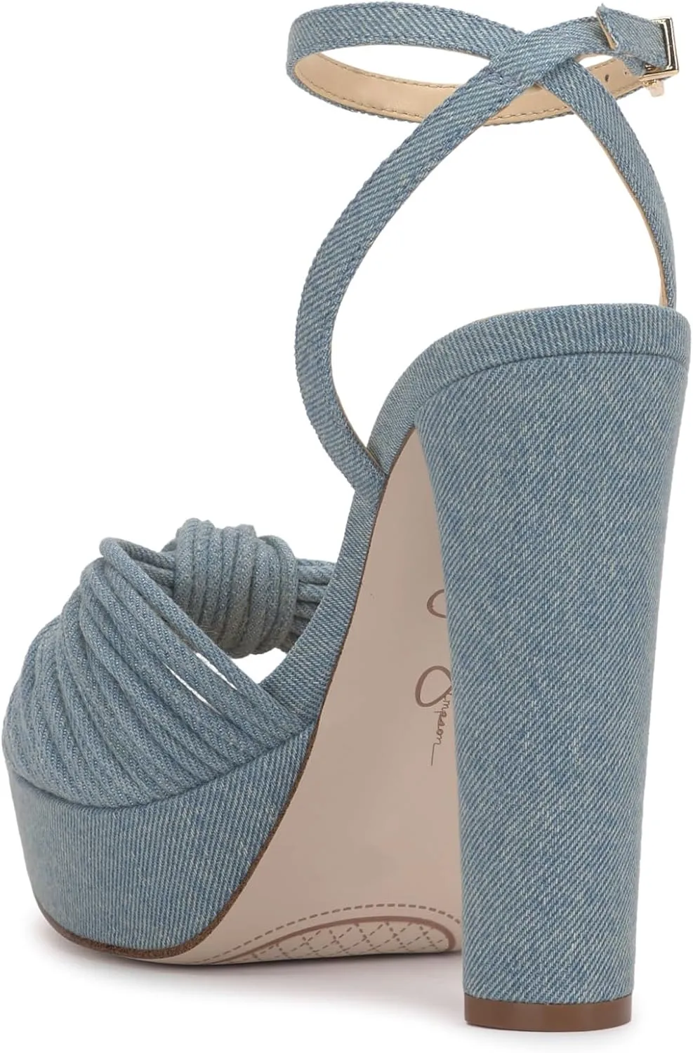 Jessica Simpson Womens Block Heel Ankle Strap