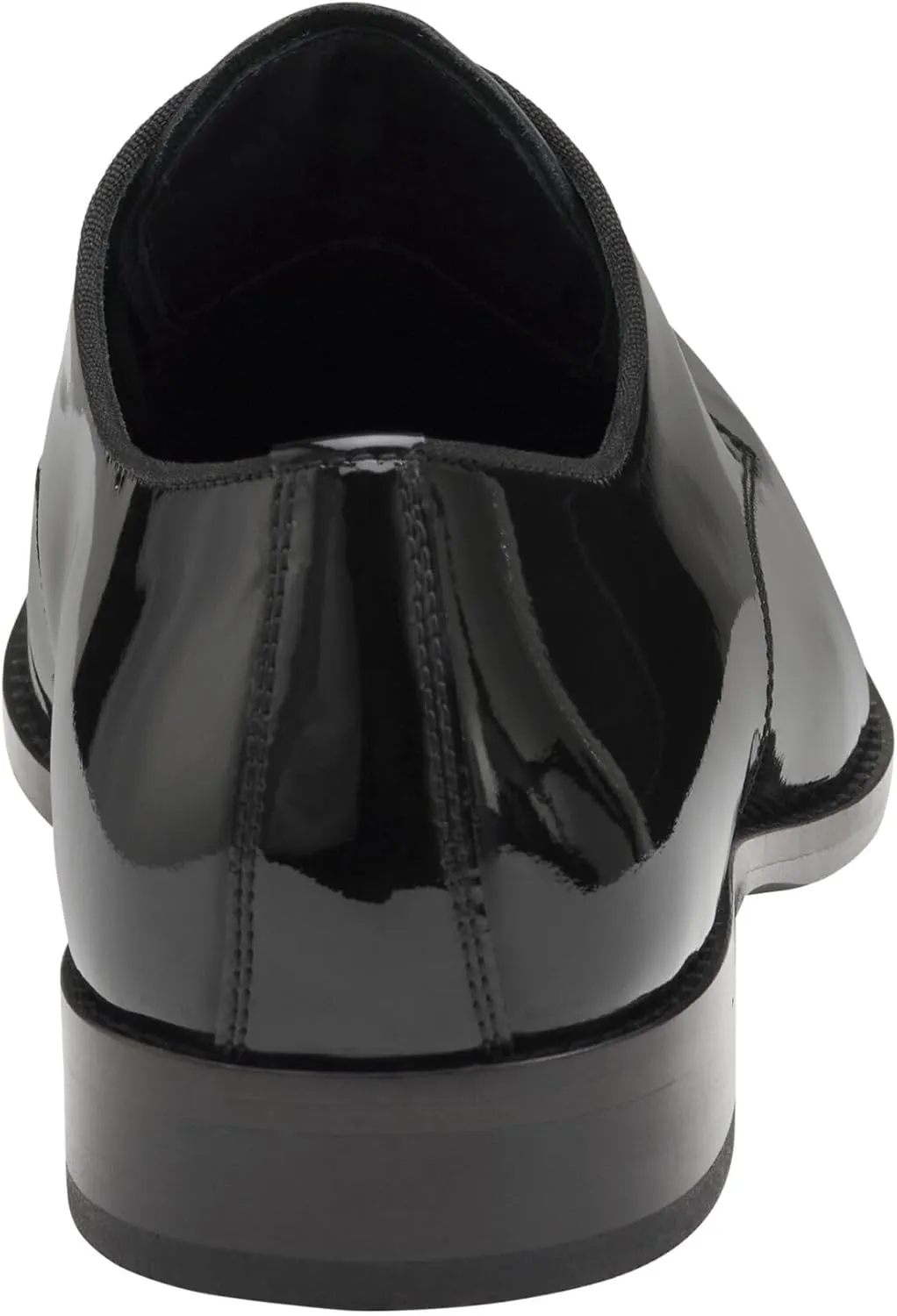 Johnston & Murphy Men's Gavney Plain Toe Black Patent Shoes