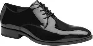 Johnston & Murphy Men's Gavney Plain Toe Black Patent Shoes