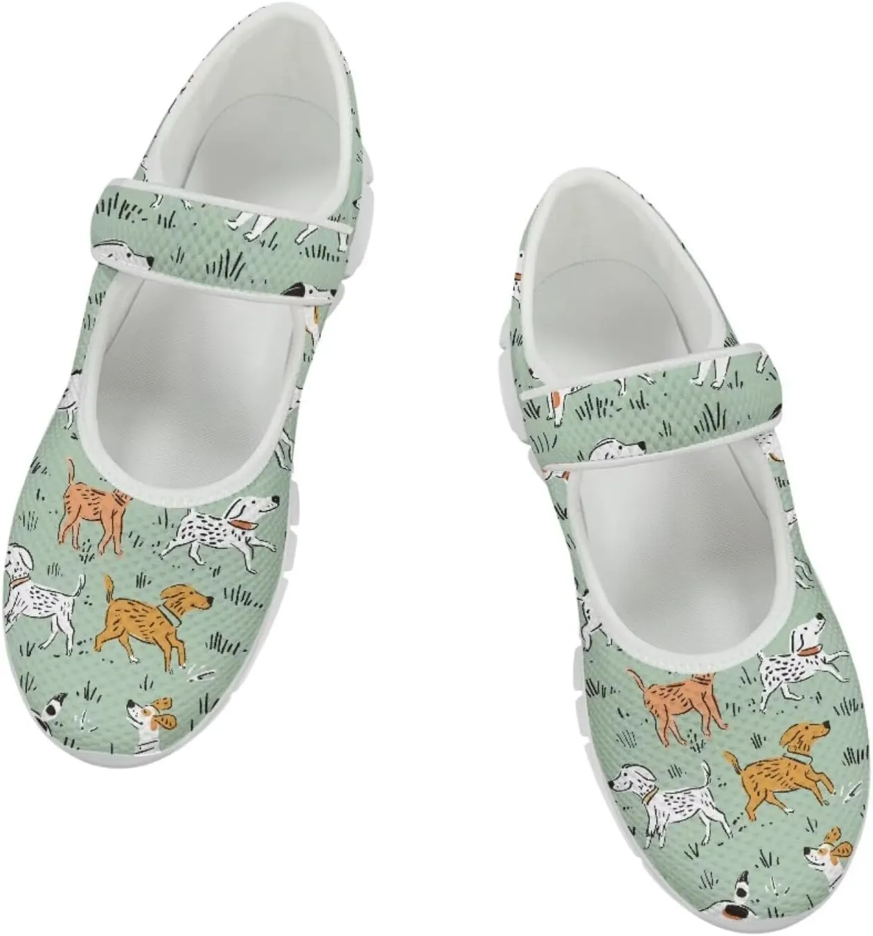JoyLamoria Womens Slip on Walking Shoes Non Slip Barefoor Shoes Non Slip Fashion Mary Jane Shoes, Sunflower Bee Print