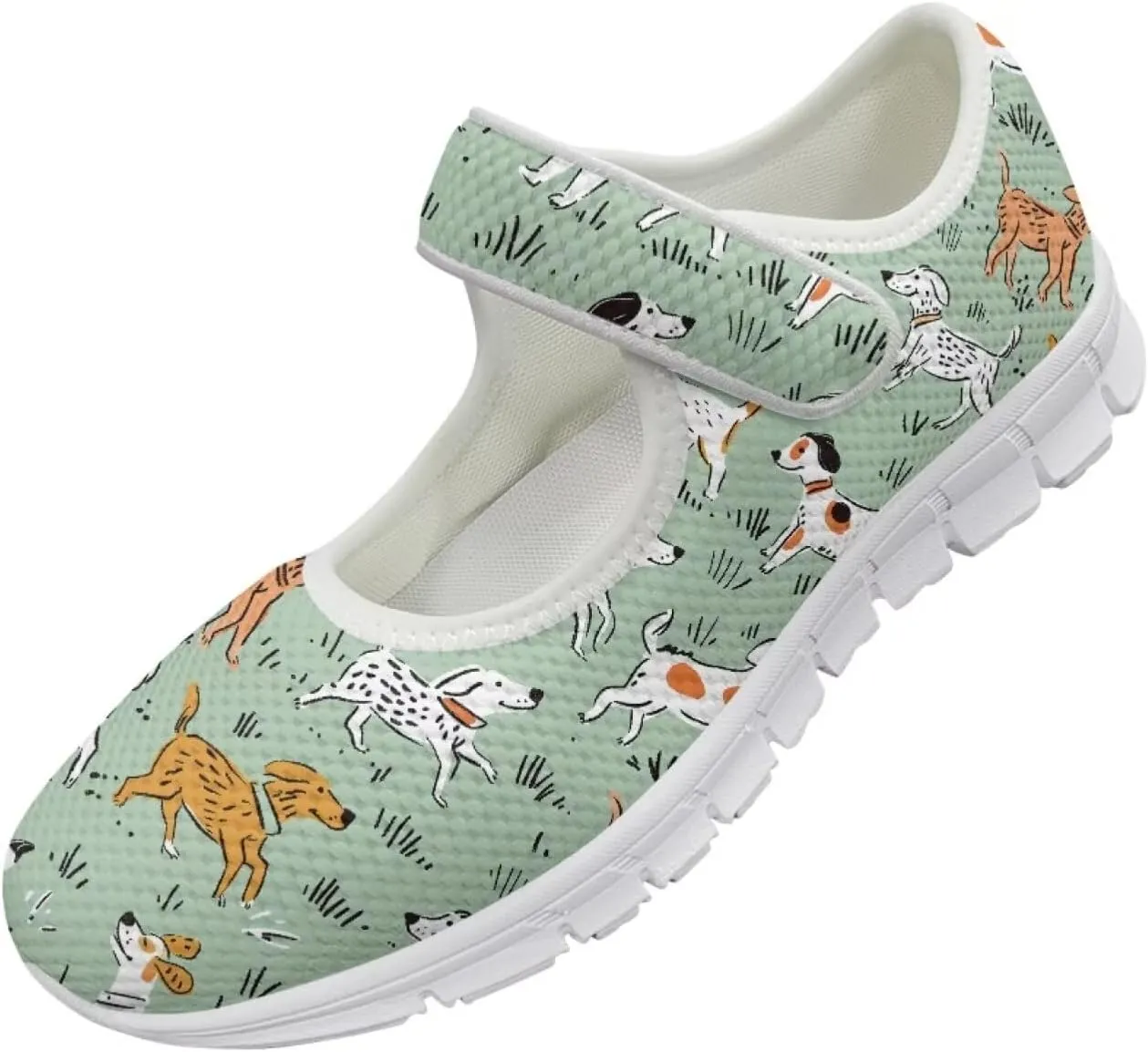 JoyLamoria Womens Slip on Walking Shoes Non Slip Barefoor Shoes Non Slip Fashion Mary Jane Shoes, Sunflower Bee Print