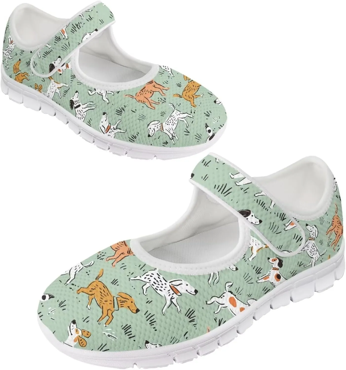 JoyLamoria Womens Slip on Walking Shoes Non Slip Barefoor Shoes Non Slip Fashion Mary Jane Shoes, Sunflower Bee Print