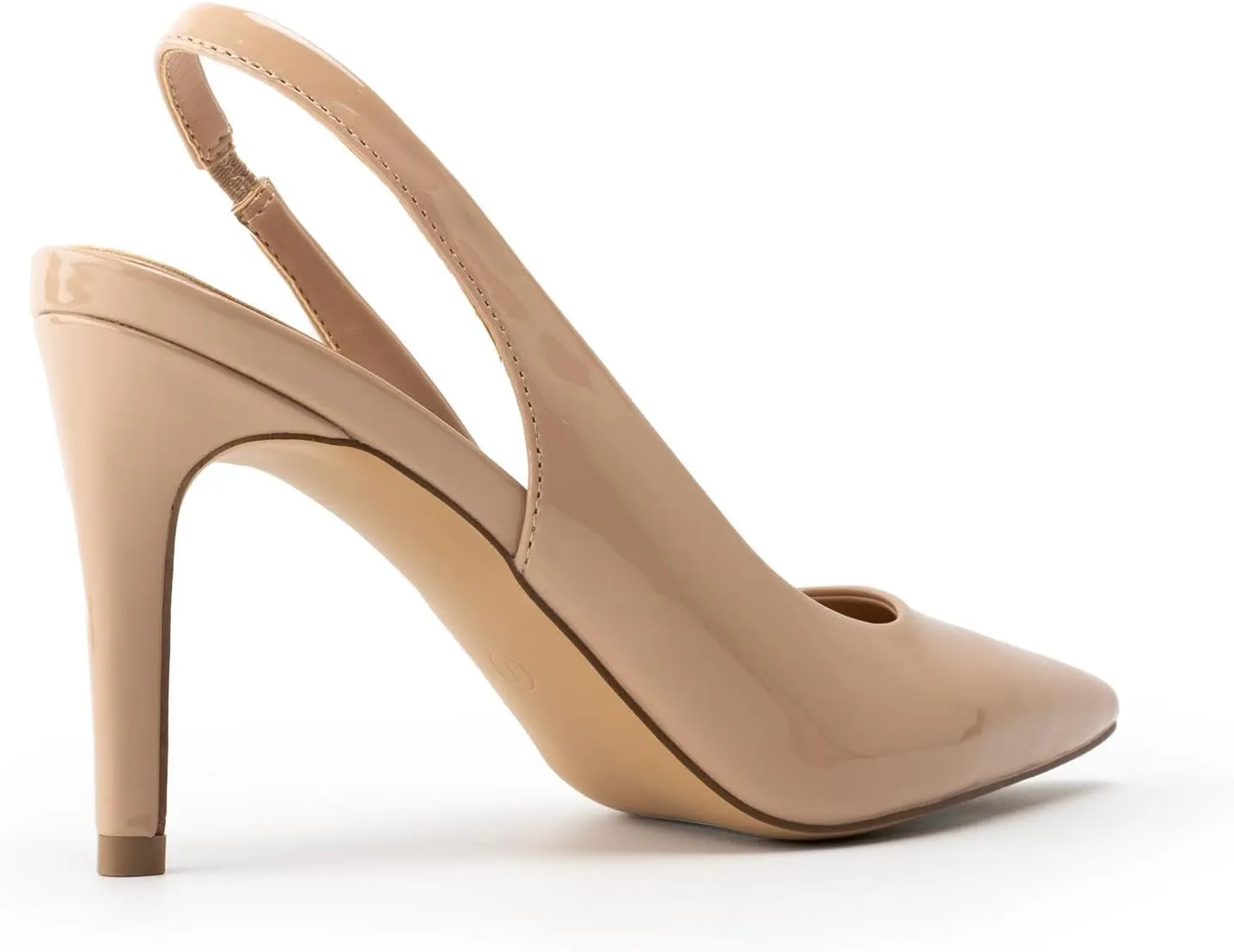 KaroNairy Stiletto Heels for Women Pointed Toe Slingback Heels Closed Toe mid Heel Wedding Dress Pumps Shoes with Buckles