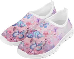 Kids Athltic Shoes Cute Girls Slip On Tennis Shoes Comfy Casual Shoes