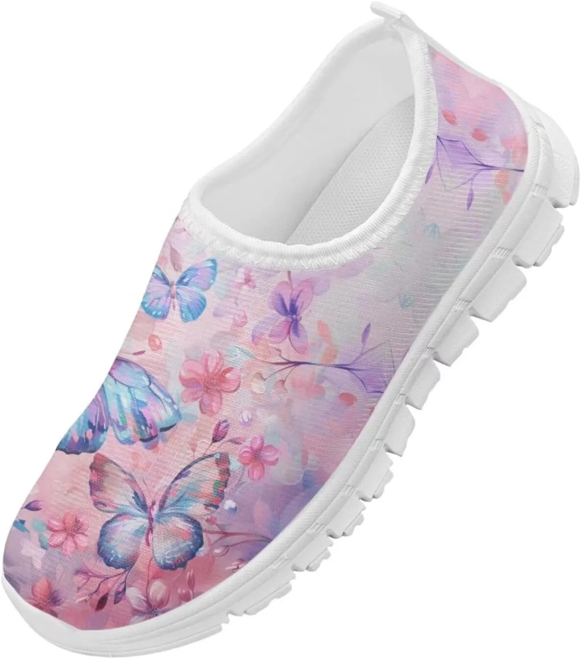 Kids Athltic Shoes Cute Girls Slip On Tennis Shoes Comfy Casual Shoes