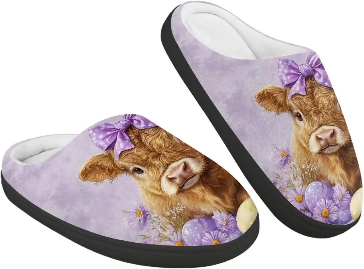 Kids Slip-On House Slipper Fuzzy Soft Non-Slip Outdoor Slippers Warm Comfortable Fluffy Slippers for Toddler US 9-15