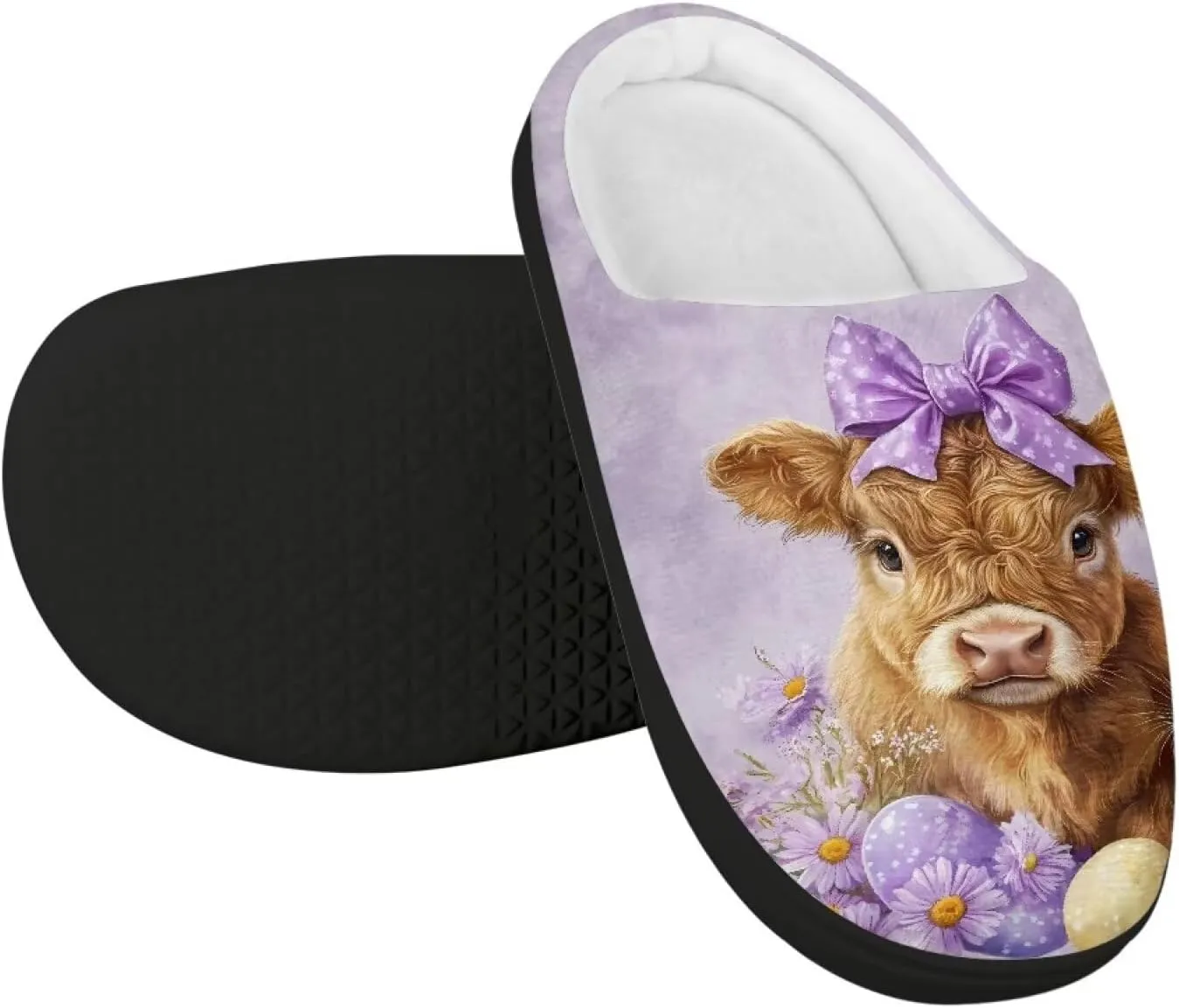 Kids Slip-On House Slipper Fuzzy Soft Non-Slip Outdoor Slippers Warm Comfortable Fluffy Slippers for Toddler US 9-15
