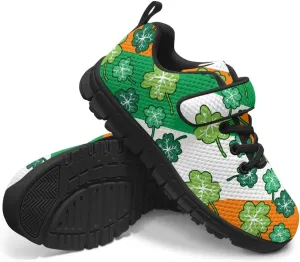 Kids St Patrick's Day Shoes Green Sneakers for Girls Boys Slip On Shoes