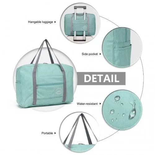 Kono Foldable Waterproof Storage Travel Handbag - Green