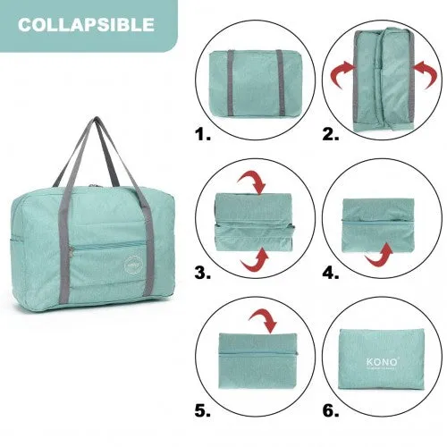 Kono Foldable Waterproof Storage Travel Handbag - Green