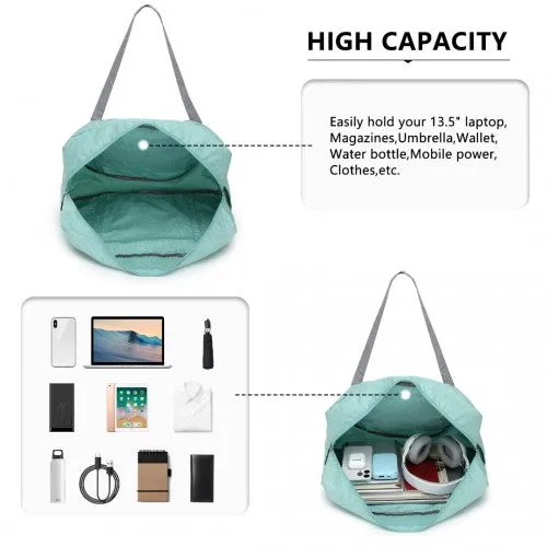 Kono Foldable Waterproof Storage Travel Handbag - Green