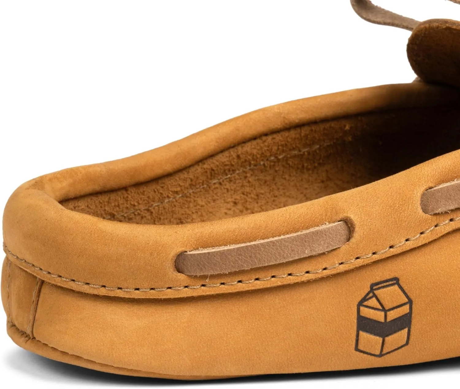 La Leche, Mule Boat Shoes, Indoor Scuff Slippers, Shoes for Home, Full Grain Leather & Memory Foam, Handmade