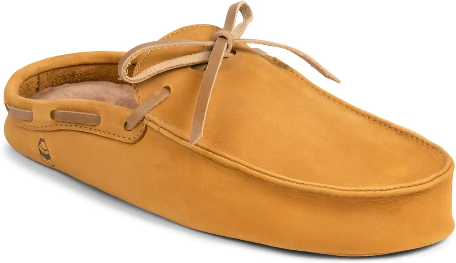 La Leche, Mule Boat Shoes, Indoor Scuff Slippers, Shoes for Home, Full Grain Leather & Memory Foam, Handmade