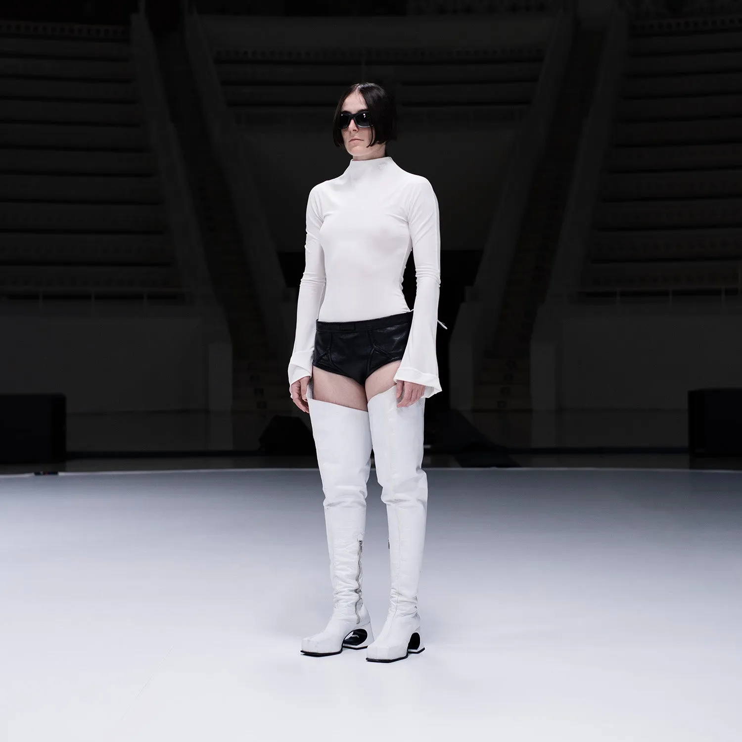 La Zowi High Boots In Coca White