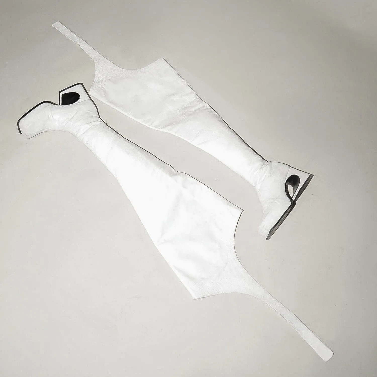 La Zowi High Boots In Coca White