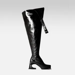 La Zowi High Boots In Diamond Black