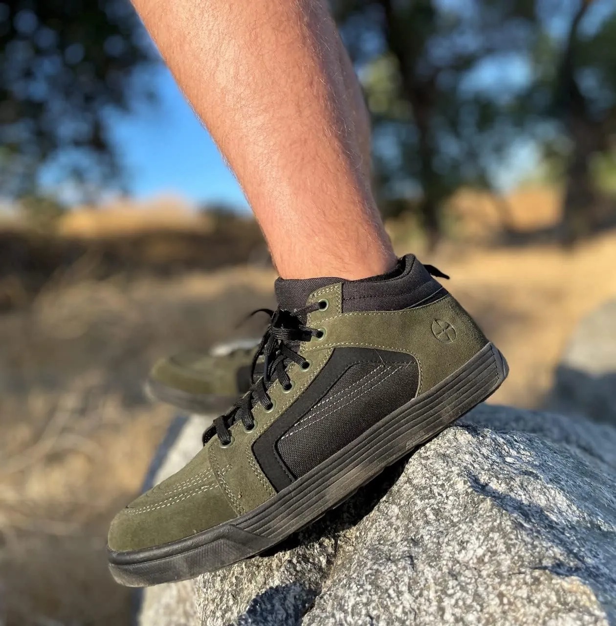 LAPG Men's Terrain Stealth Sneaker, Lightweight Tactical Athletic Shoes, Suede & Polyester Casual Covert Sneakers
