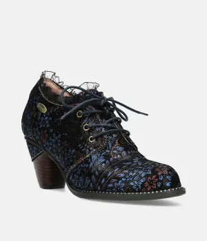 Laura Vita Dressy Blue Multi Ankle Shoes