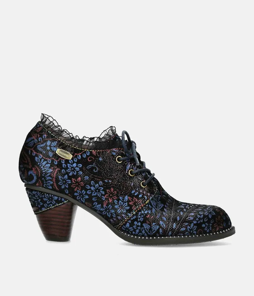 Laura Vita Dressy Blue Multi Ankle Shoes