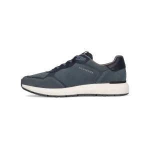 Leder Sneaker blau