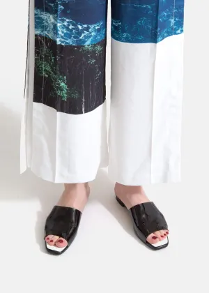 Limited special price 1,990 yen: PVC mule slippers (3370) black