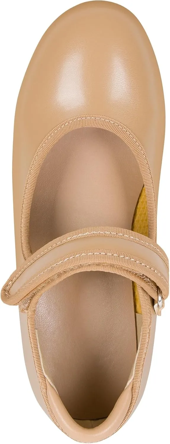 Linodes Economy Unisex-Child Easy Strap Tap Shoe for Girls and Boys Tap Flat