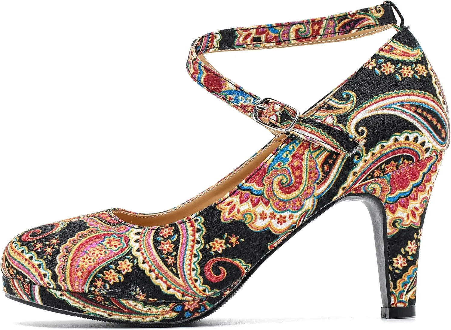LIURUIJIA Women's Platform High Heels Sexy Cross Ankle Strap Pumps Wedding Work Party Dress Shoes