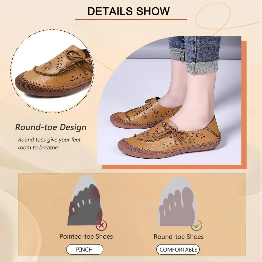 Loafers for Women, Lightweight Slip on, Soft Driving Shoes, Casual Work Flat