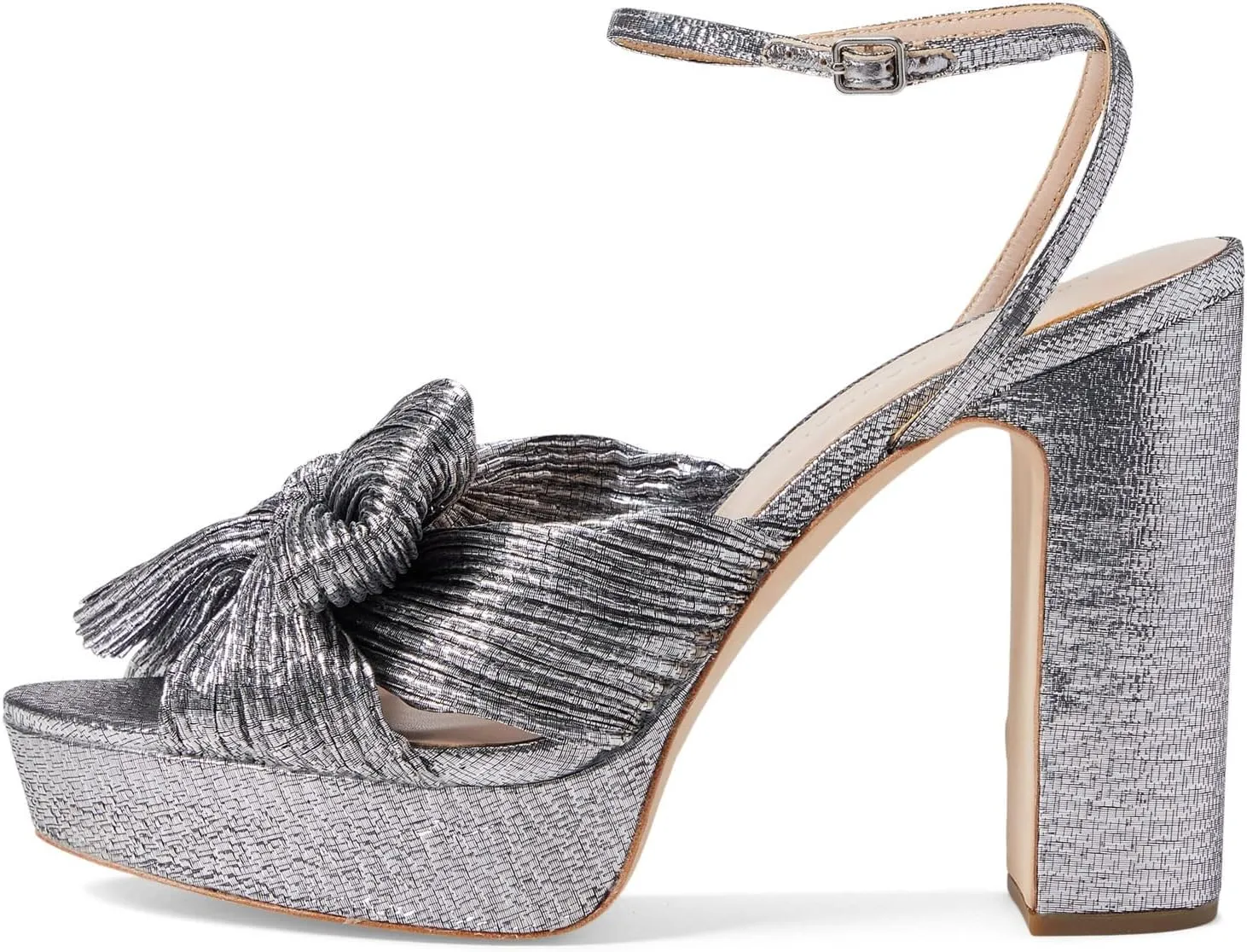 Loeffler Randall Women's Natalia Platform Pleated Bow Heels