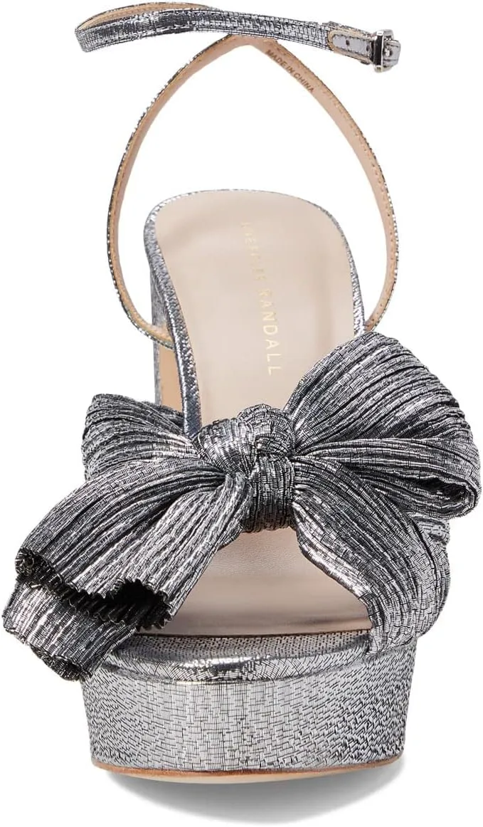 Loeffler Randall Women's Natalia Platform Pleated Bow Heels
