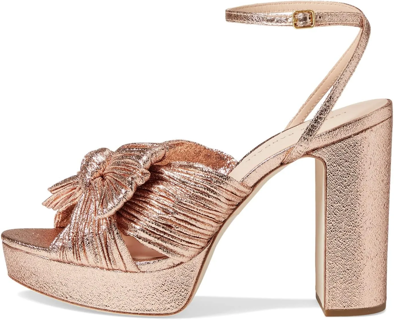 Loeffler Randall Women's Natalia Platform Pleated Bow Heels