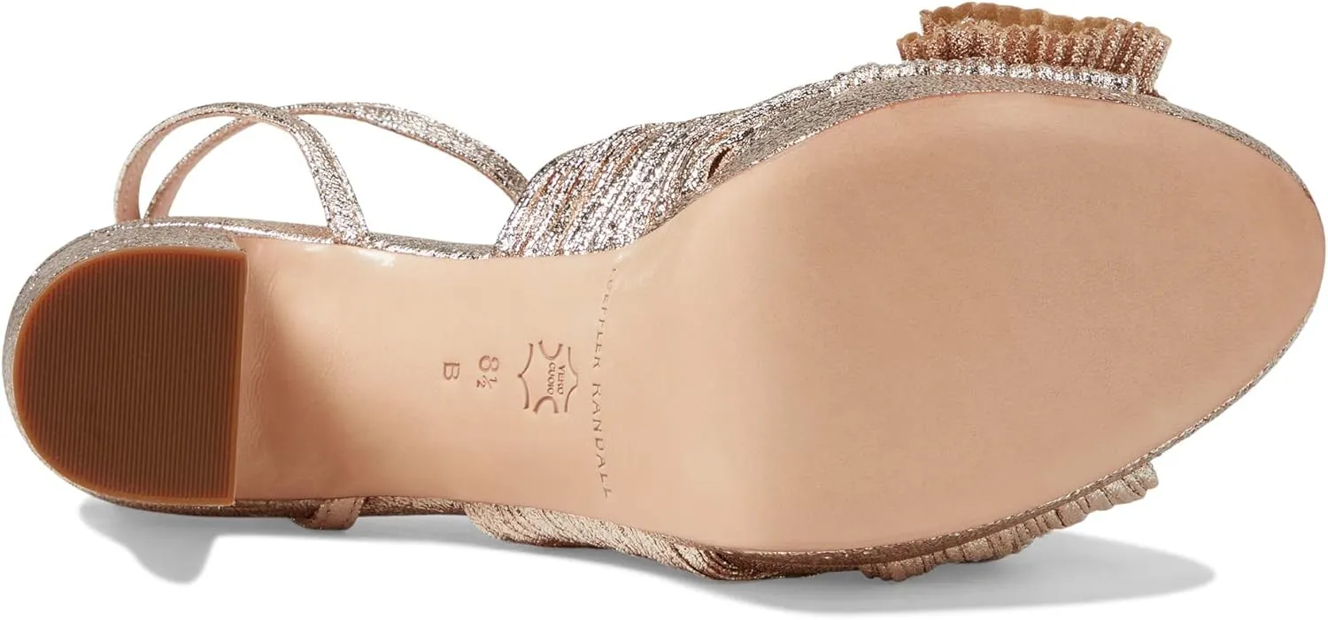 Loeffler Randall Women's Natalia Platform Pleated Bow Heels