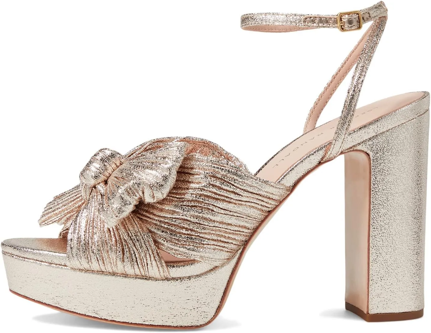 Loeffler Randall Women's Natalia Platform Pleated Bow Heels