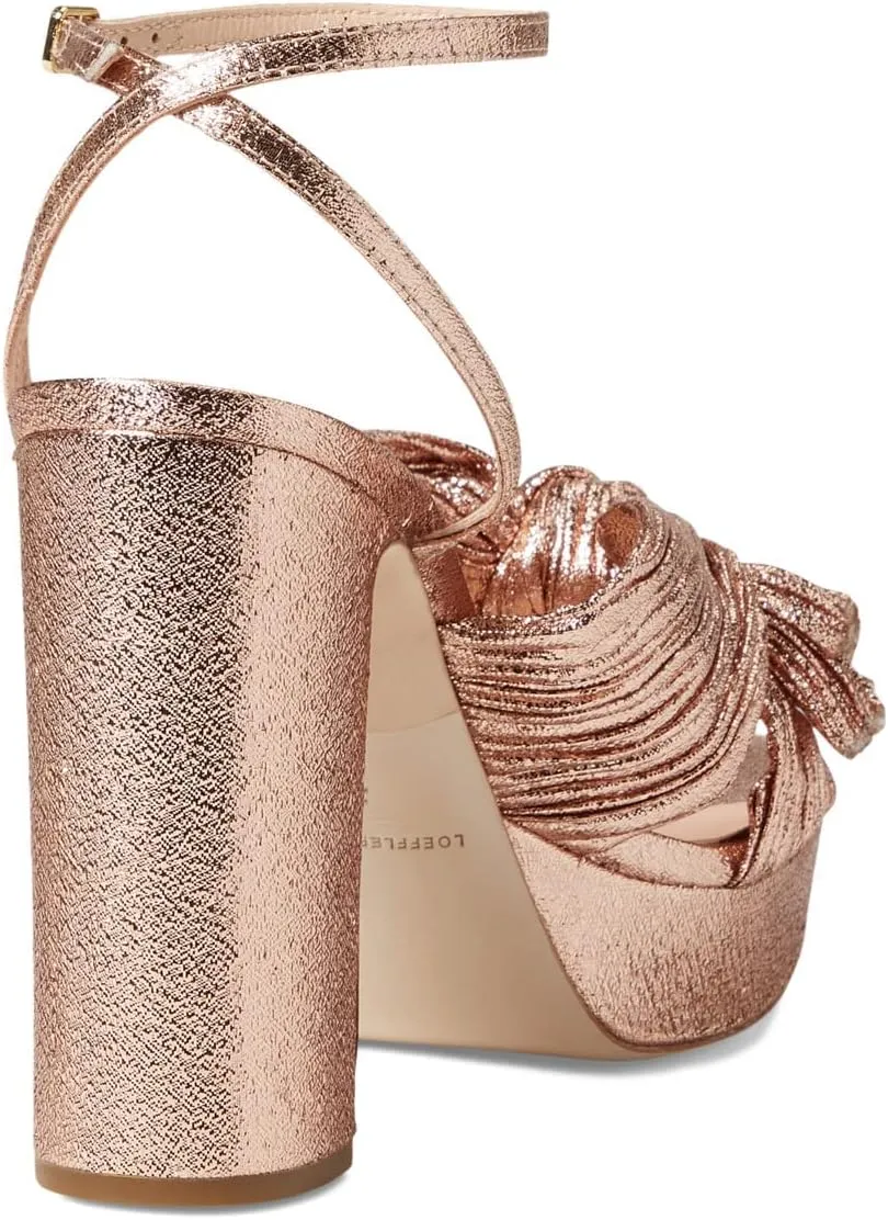 Loeffler Randall Women's Natalia Platform Pleated Bow Heels
